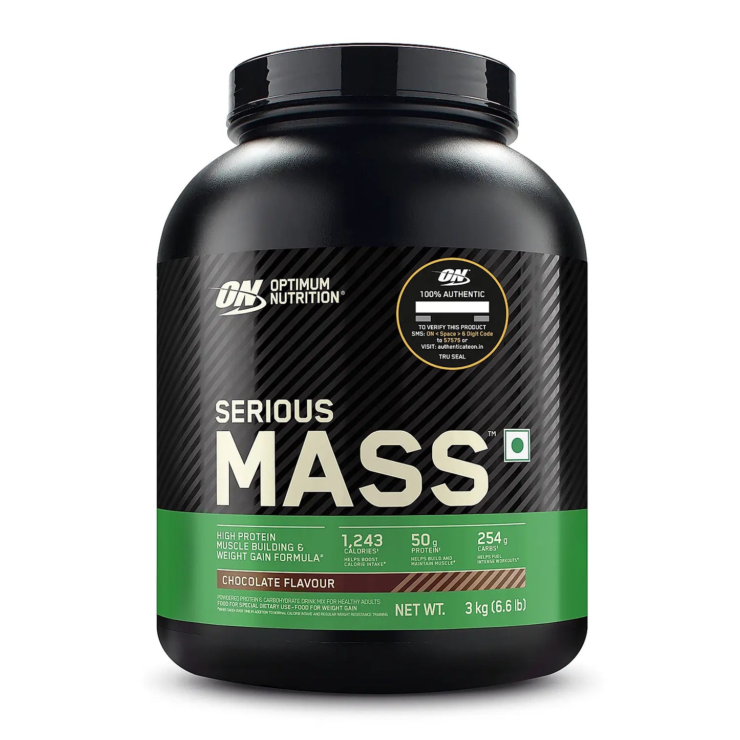 OPTIMUM NUTRITION (ON) Serious Mass Gainer powder (Veg) | Vitamins & Minerals | High Protein High Calorie Weight Gainer with 3gm Creatine