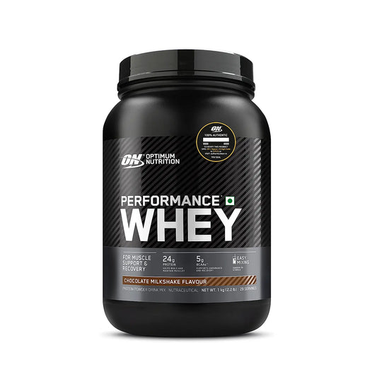OPTIMUM NUTRITION Performance Whey Protein Powder Blend with Isolate | 24g Protein | 5g BCAA | Chocolate | 1 kg