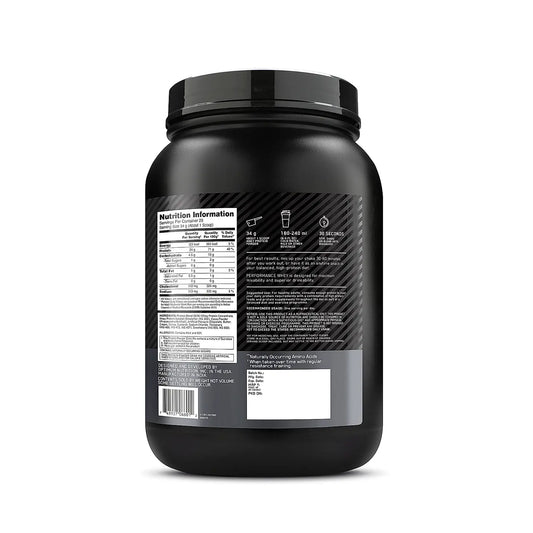 OPTIMUM NUTRITION Performance Whey Protein Powder Blend with Isolate | 24g Protein | 5g BCAA | Chocolate | 1 kg