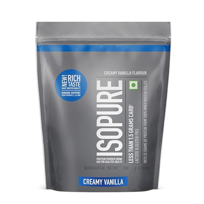 Isopure 100% Whey Isolate Protein | With Vitamins for Immune support | Lactose & Gluten-Free | Vegetarian protein for Men & Women.
