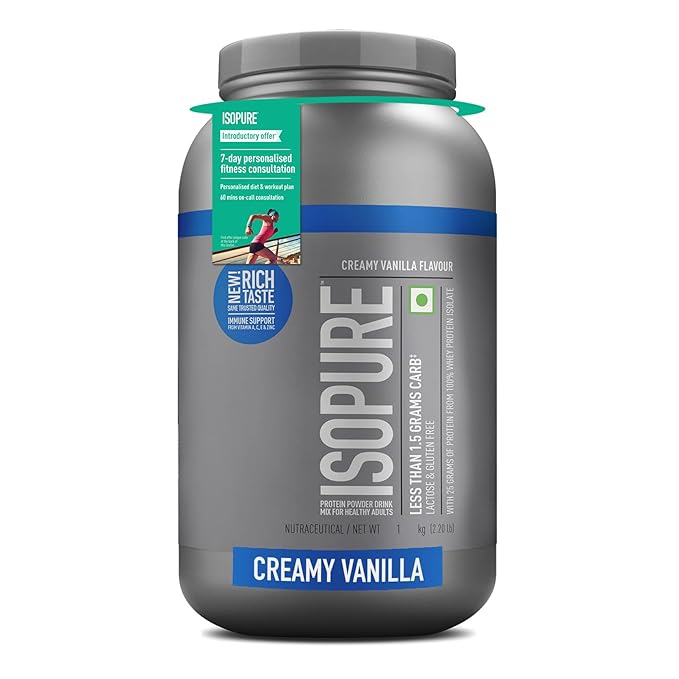 Isopure 100% Whey Isolate Protein | With Vitamins for Immune support | Lactose & Gluten-Free | Vegetarian protein for Men & Women.