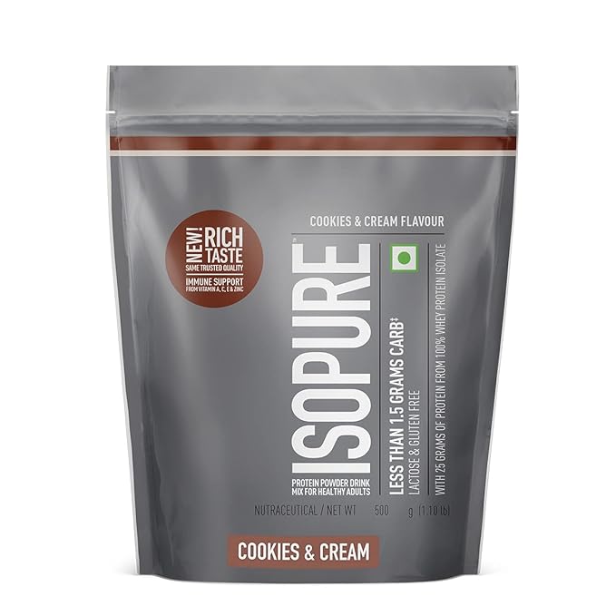Isopure 100% Whey Isolate Protein | With Vitamins for Immune support | Lactose & Gluten-Free | Vegetarian protein for Men & Women.