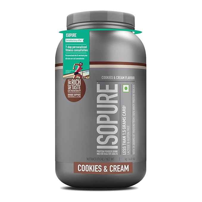 Isopure 100% Whey Isolate Protein | With Vitamins for Immune support | Lactose & Gluten-Free | Vegetarian protein for Men & Women.