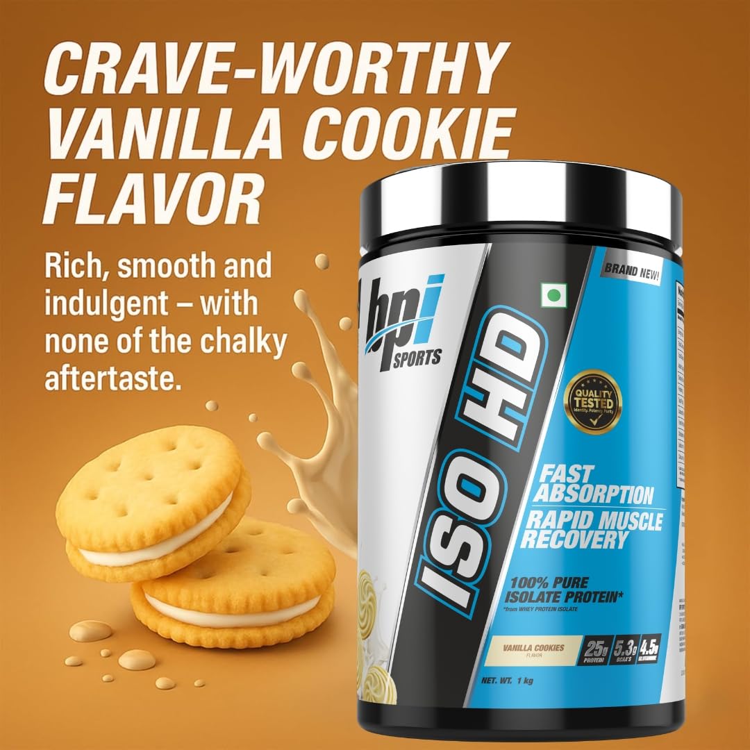 BPI Sports Iso Hd | Whey protein isolates | Muscle Growth, Recovery, Weight Loss | Meal Replacement | Low Carb | Low Calorie | for Men & Women
