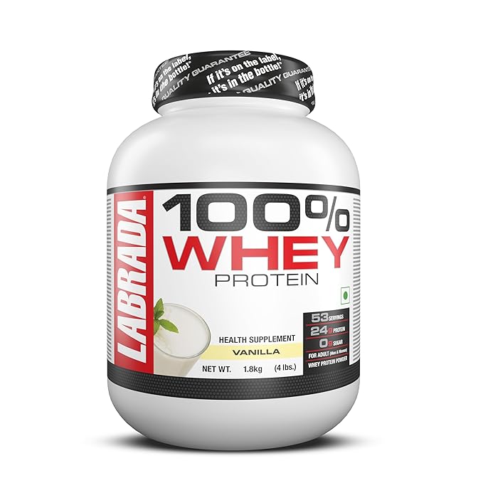Labrada 100% Whey Protein Concentrate | Post Workout | 26g Protein | 0g Sugar