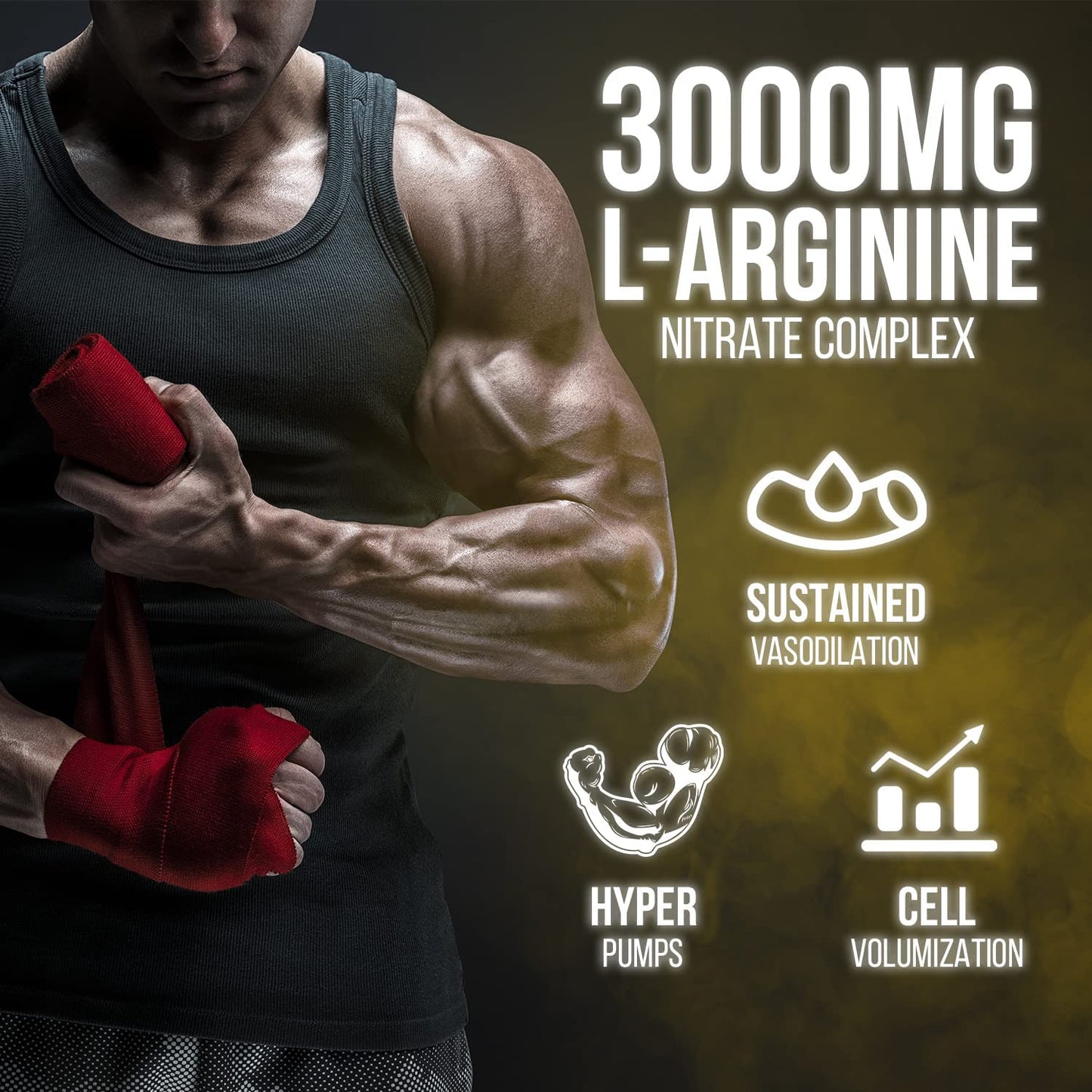 Bigmuscles Nutrition L-Arginine PMP Powder | Pack of 30 Serving | 3000 mg | Muscle Building Amino Acid | Build Strength & Endurance| Faster Recovery| Enhance Energy Levels | Preworkout | 90 gm