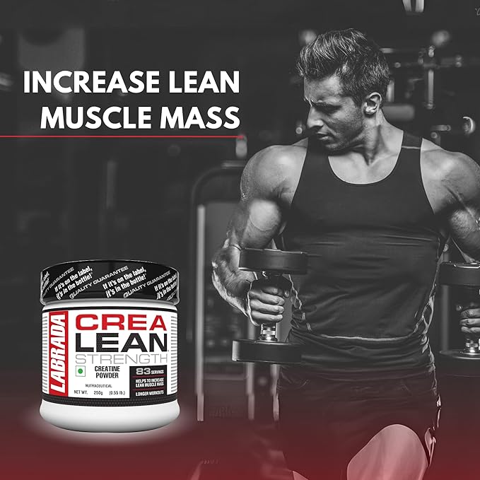 Labrada CreaLean | Creatine Monohydrate Powder | Post Workout Supplement for Muscle Repair | Recovery | Strength & Longer Workouts | Unflavored
