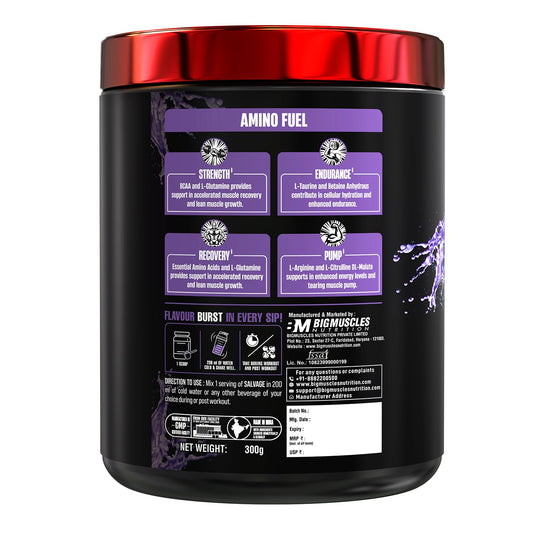 Bigmuscles Nutrition Salvage | 300g | Full Spectrum Recovery Drink with 16 Essential Amino Acids