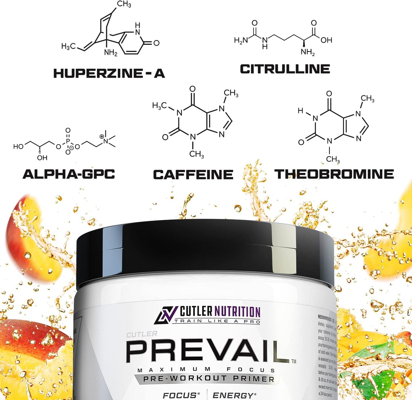 Prevail Pre Workout Powder with Nootropics| Pre Workout for Men and Women | Cutting Edge Energy and Focus Supplement with L Citrulline, Alpha GPC, L Tyrosine, Neurofactor | 40 Servings