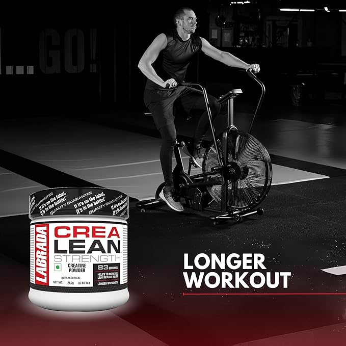 Labrada CreaLean | Creatine Monohydrate Powder | Post Workout Supplement for Muscle Repair | Recovery | Strength & Longer Workouts | Unflavored
