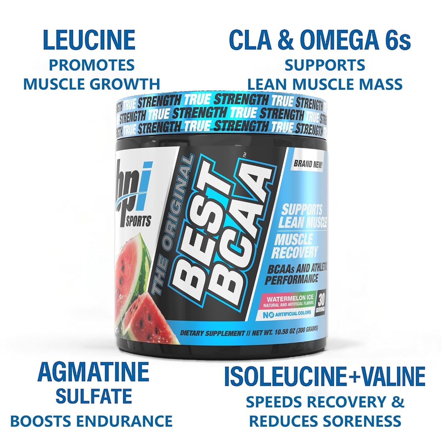 BPI Sports Best BCAA | BCAA Powder | Branched Chain Amino Acids | Muscle Recovery | Muscle Protein Synthesis | Lean Muscle | Improved Performance - Hydration | 30 Servings | 300 grams