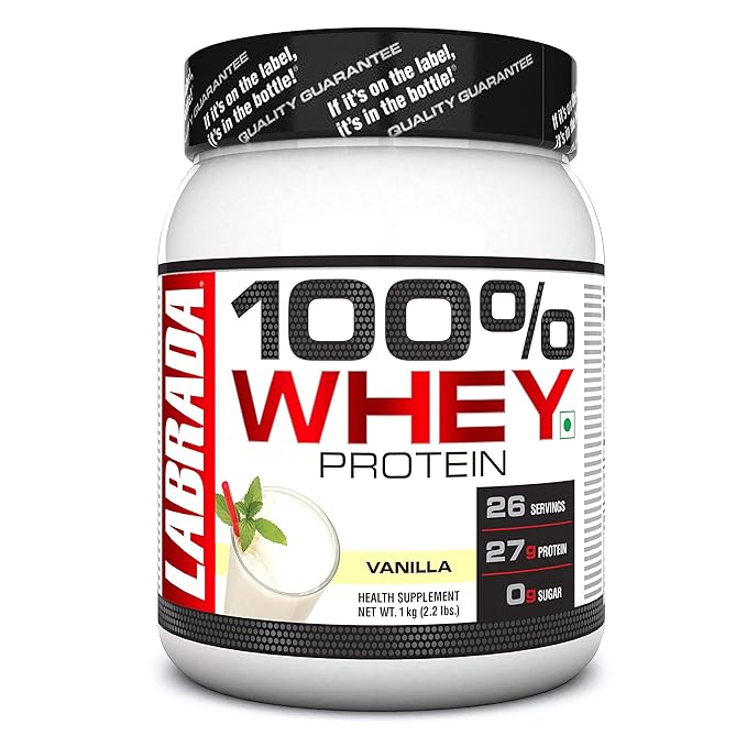 Labrada 100% Whey Protein Concentrate | Post Workout | 26g Protein | 0g Sugar