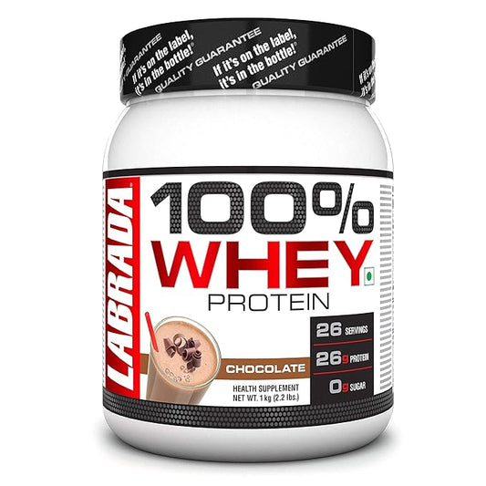 Labrada 100% Whey Protein Concentrate | Post Workout | 26g Protein | 0g Sugar