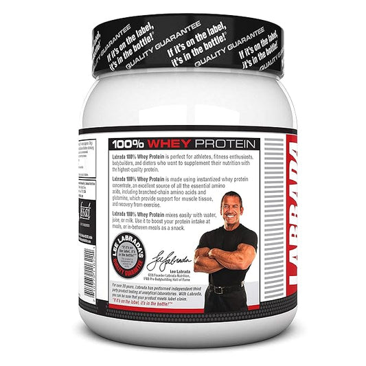 Labrada 100% Whey Protein Concentrate | Post Workout | 26g Protein | 0g Sugar