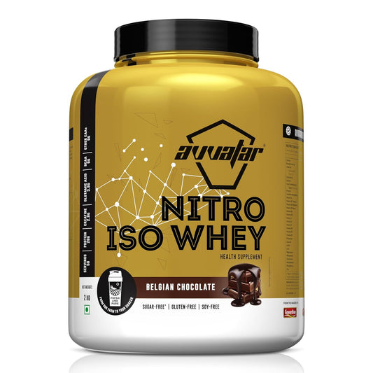 Avvatar NITRO ISO WHEY | 28.5g Protein | 2.8g Creatine Monohydrate| Ultimate muscle building formula| increase strength & exercise performance