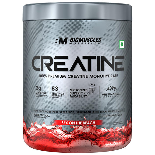 Bigmuscles Nutrition Creatine | Micronized Creatine Monohydrate To Support Lean Muscle Repair & Recovery