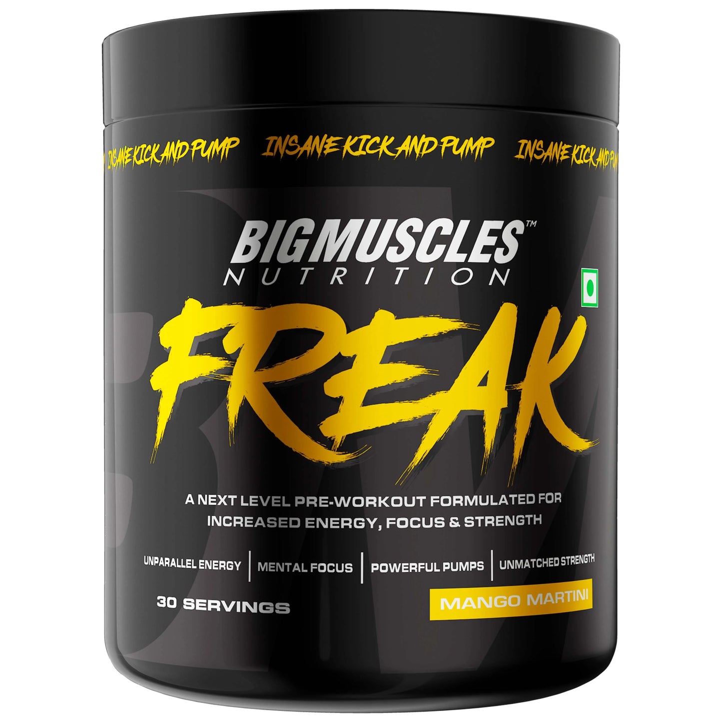 Bigmuscles Nutrition Freak Pre-Workout | Increased Energy, Strength | Mental Focus & Powerfull Pumps