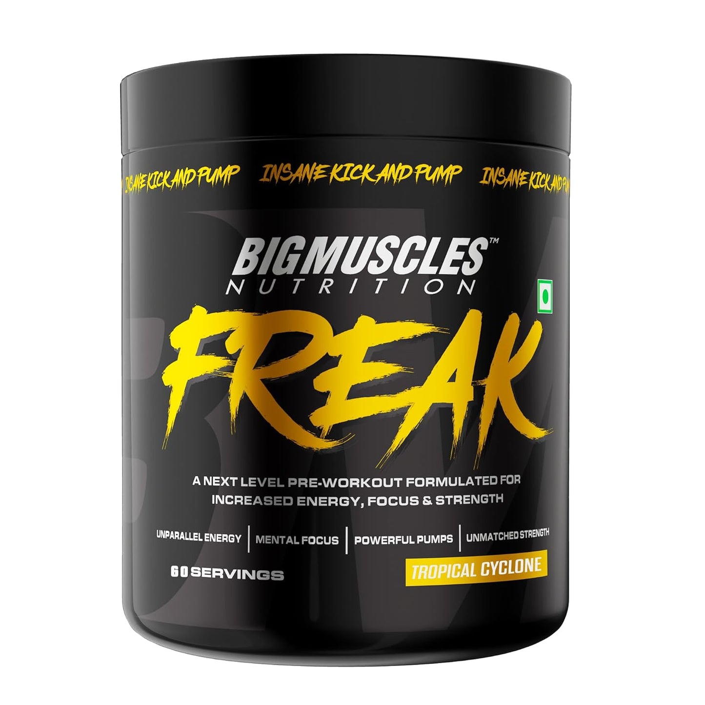Bigmuscles Nutrition Freak Pre-Workout | Increased Energy, Strength | Mental Focus & Powerfull Pumps