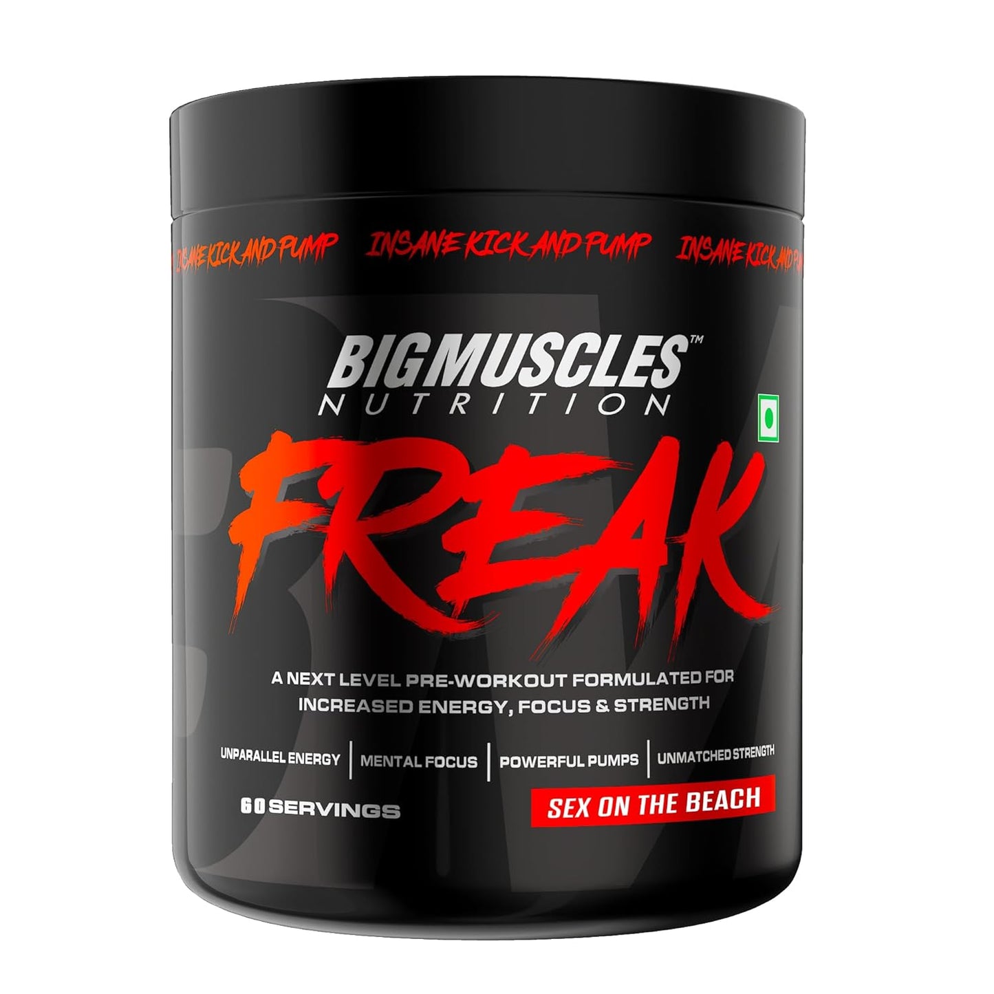 Bigmuscles Nutrition Freak Pre-Workout | Increased Energy, Strength | Mental Focus & Powerfull Pumps