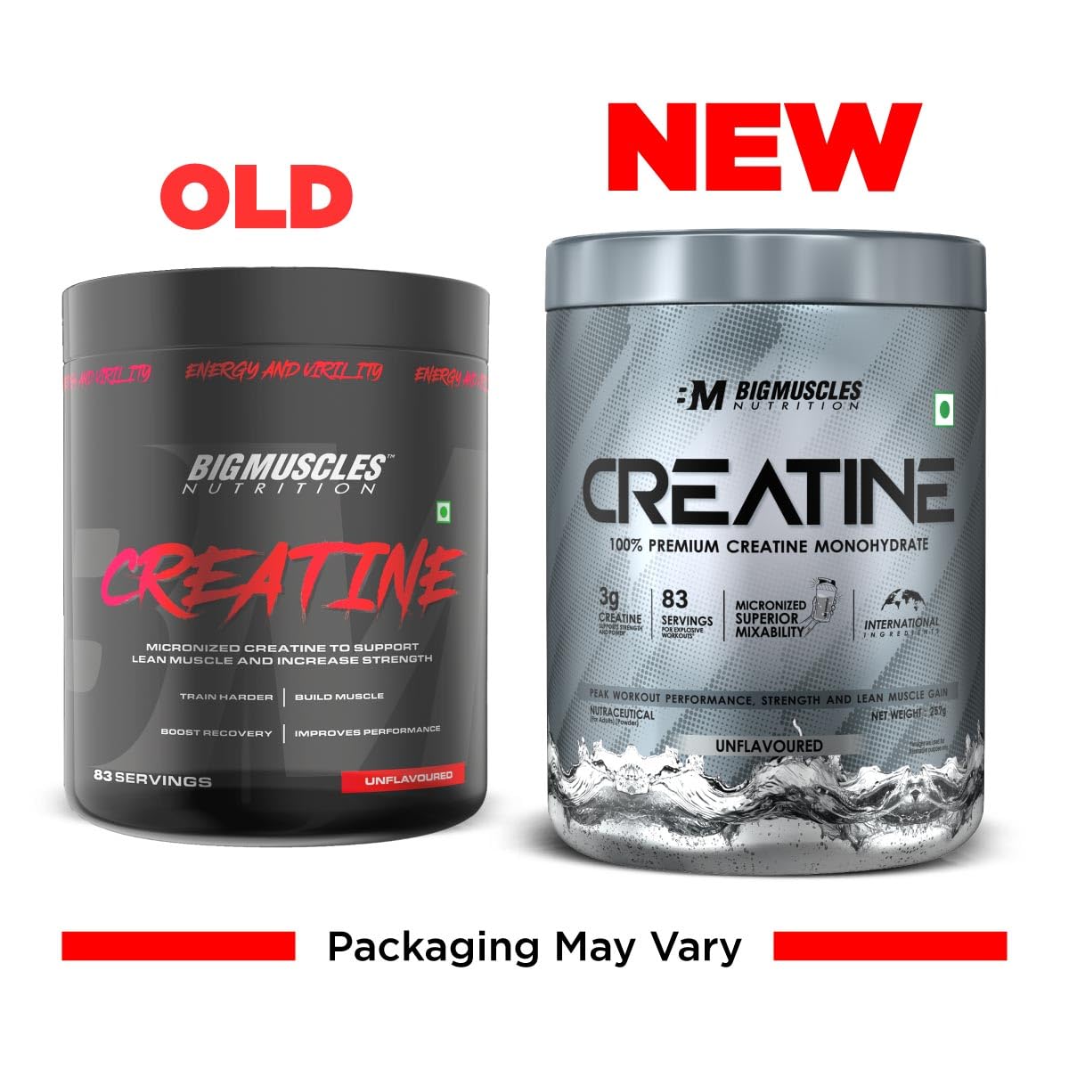 Bigmuscles Nutrition Creatine | Micronized Creatine Monohydrate To Support Lean Muscle Repair & Recovery