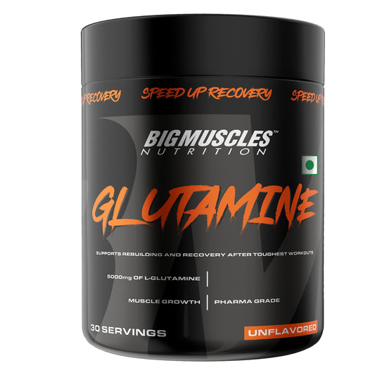 Bigmuscles Nutrition Glutamine Powder |150 Grams | 30 Servings