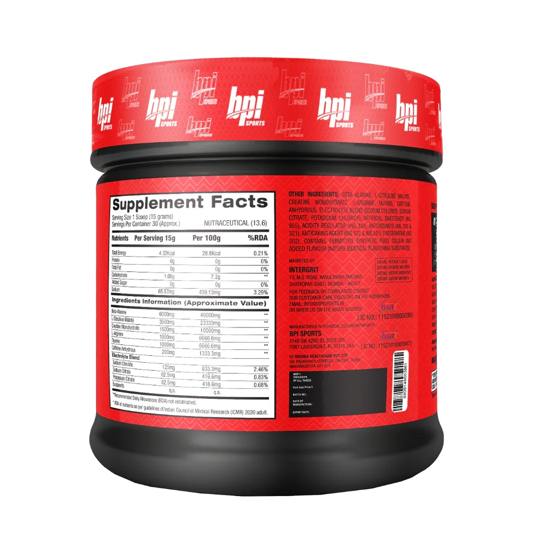 BPI Sports 1.M.R. Vortex | Pre-Workout Supplement |450gm