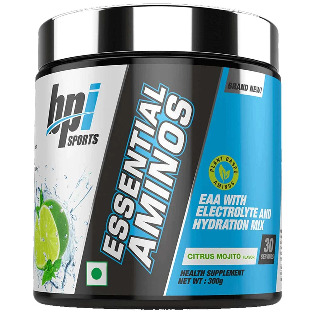 BPI Essential Aminos| Essential Amino Acids (EAAs) | Recovery | Muscle Growth | Hydration|30 Servings | 300 gm