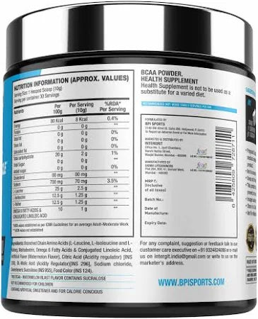 BPI Sports Best BCAA | BCAA Powder | Branched Chain Amino Acids | Muscle Recovery | Muscle Protein Synthesis | Lean Muscle | Improved Performance - Hydration | 30 Servings | 300 grams
