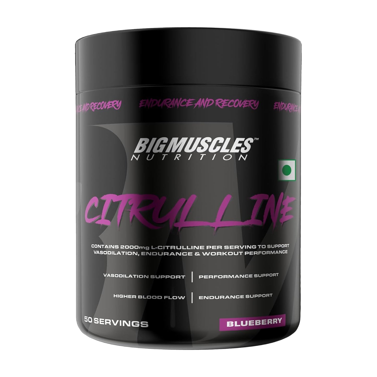 Bigmuscles Nutrition Citrulline Malate |2000 mg | Pre Workout powder| Enhance Muscle Pumps | Improve Muscle Vascularity | Nitric Oxide Booster | Train Harder For Longer Hours