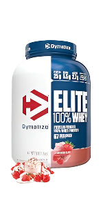 Dymatize Nutrition Elite 100% Whey Protein | Whey Protein Powder | Muscle Recovery | 25g Protein| 5.5g BCAA | Fast-Absorbing Protein | Gluten-Free | Blend with BCAAs & Glutamine | 5 Lbs