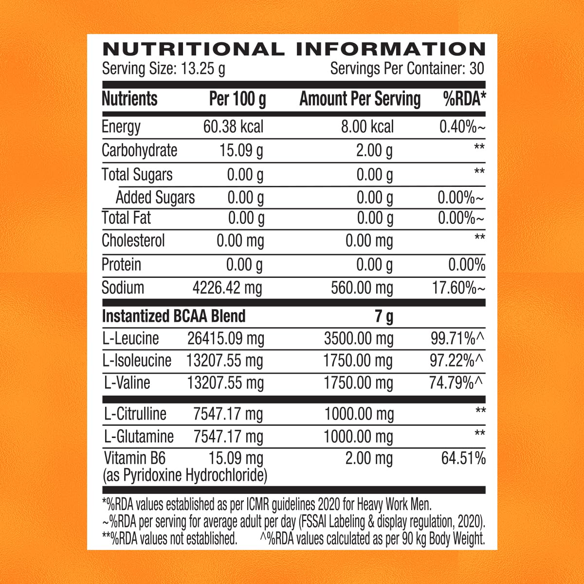 GNC AMP Gold Series BCAA Advanced | 400 gm | 30 Servings | Fastest Muscle Recovery | Maximized Workout Performance | Formulated In USA | 7g BCAA | 1g L-Glutamine | 1g L-Citrulline