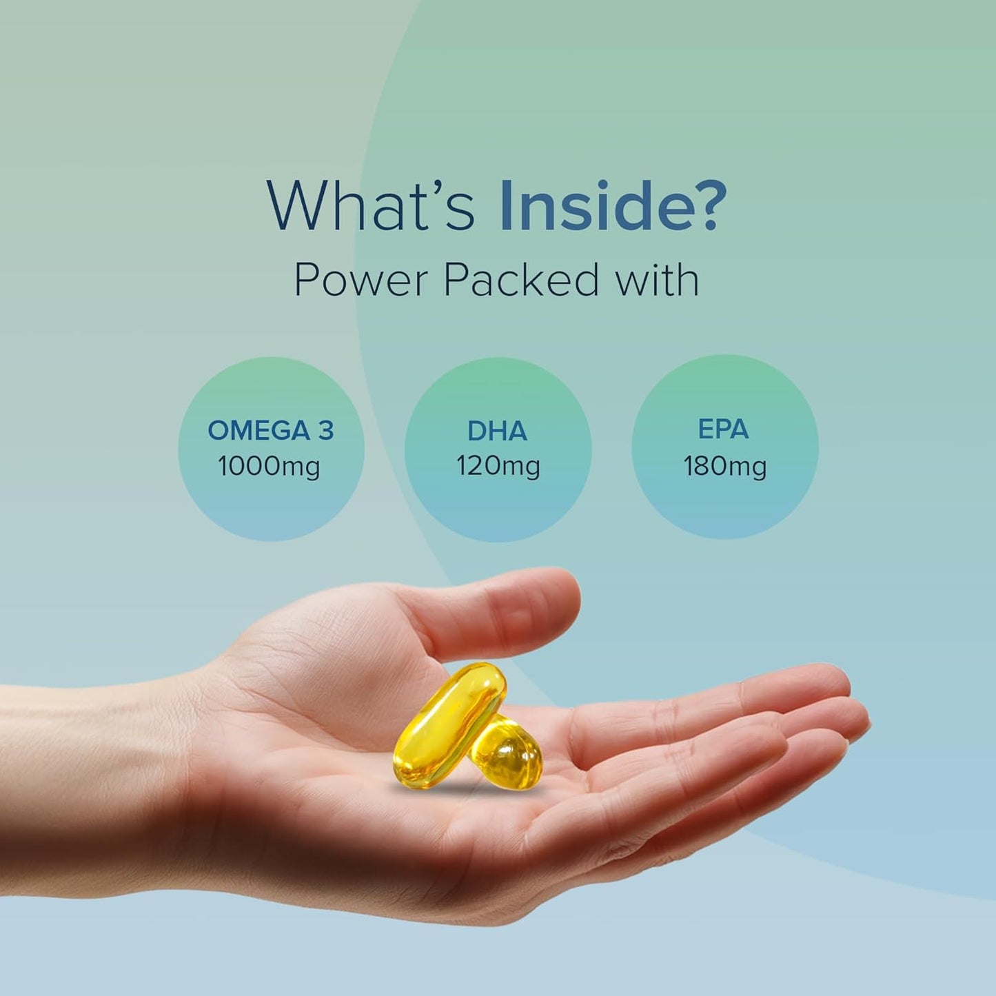 GNC Fish Oil 1000mg Omega-3 with 180mg EPA & 120mg DHA |For Heart, Brain, Joint & Vision Support | Ultra-Pure & Enteric-Coated For No Fishy Aftertaste | USA Formulated