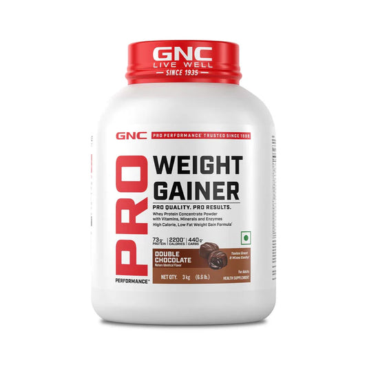 GNC Pro Performance Weight Gainer | 3kg | 73g Protein | 2200 Calories for Muscle Growth | 400g Carbs for Post-Workout Recovery | Reduces Muscle Breakdown & Boosts Endurance