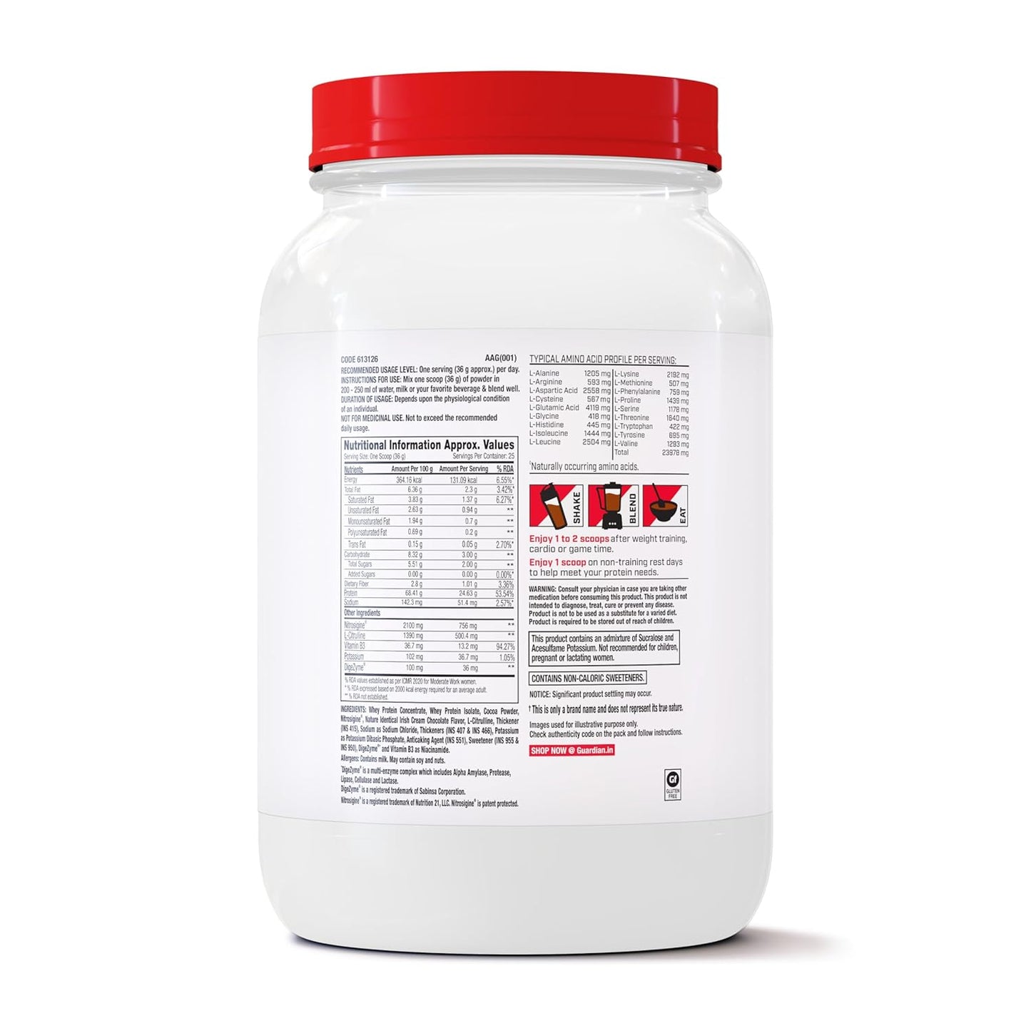 GNC 100% Whey + Nitro Surge| 24g Protein| Cardio Protect Formula| 756mg Nitrosigine| 500mg L-Citrulline for Muscle Recovery, Endurance & Heart Health | Chocolate