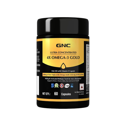 GNC Ultra Concentrated 4X Omega-3 Gold | 1600mg Triglyceride