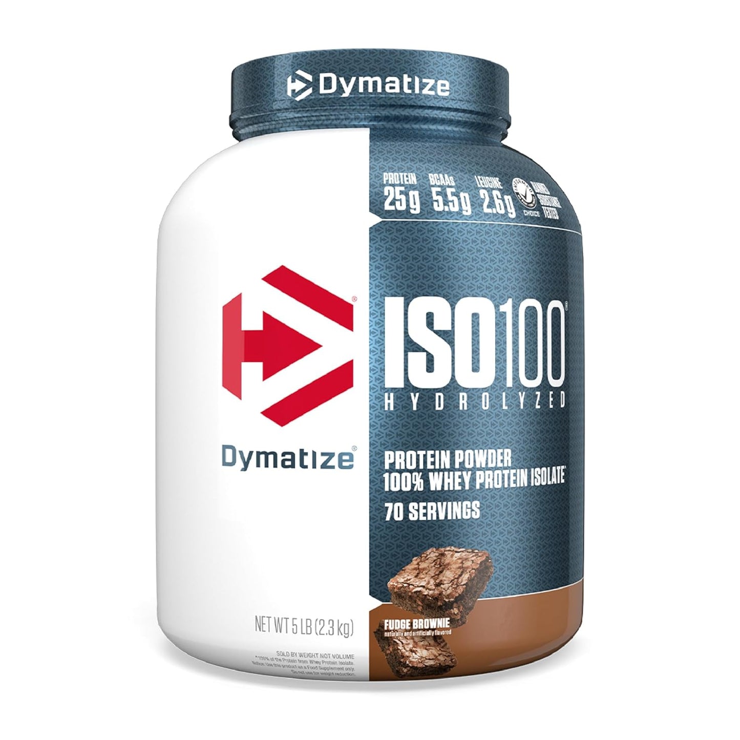 Dymatize Nutrition ISO100 Hydrolyzed Whey Protein Isolate | Fast-Digesting | Muscle Recovery Formula with Amino Acids | Low Sugar & Fat | 5 lbs
