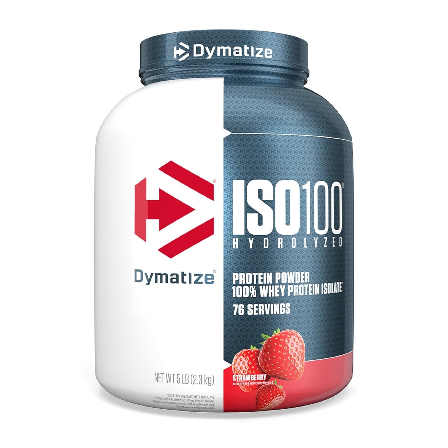 Dymatize Nutrition ISO100 Hydrolyzed Whey Protein Isolate | Fast-Digesting | Muscle Recovery Formula with Amino Acids | Low Sugar & Fat | 5 lbs