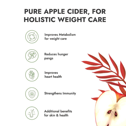 Kapiva Himalayan Apple Cider Vinegar with Mother 500ml | Raw| Unpasteurized & Unfiltered | Helps with Digestion & Weight Management