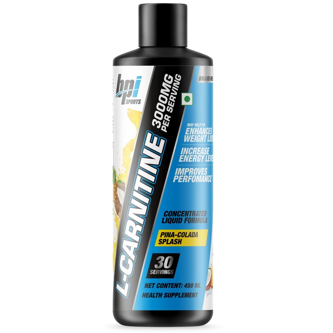 BPI Sports Liquid-Carnitine 3000 Stimulant Free Liquid Shots for Men and Women | Workout Drink for Performance and Muscle Recovery | 30 Servings