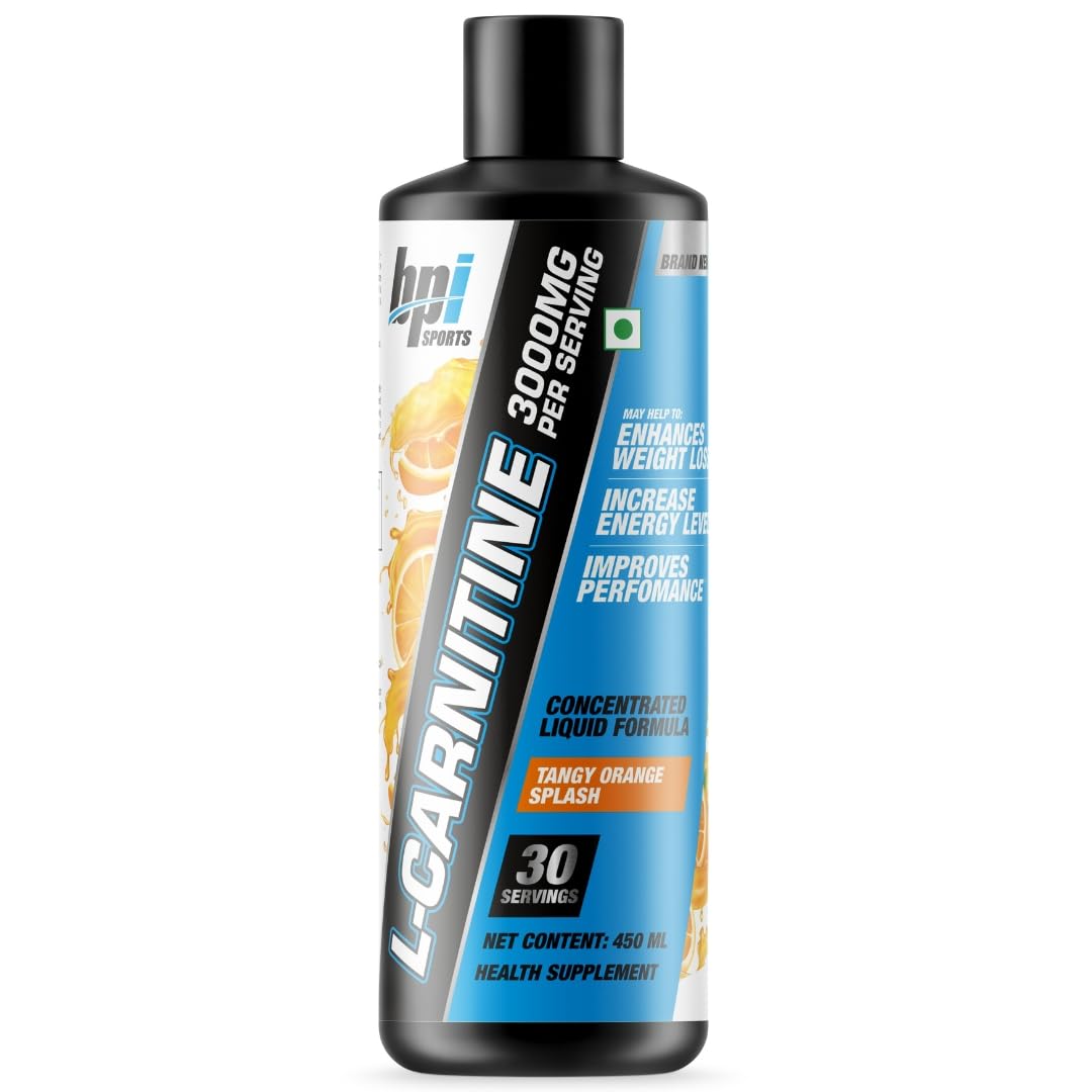 BPI Sports Liquid-Carnitine 3000 Stimulant Free Liquid Shots for Men and Women | Workout Drink for Performance and Muscle Recovery | 30 Servings