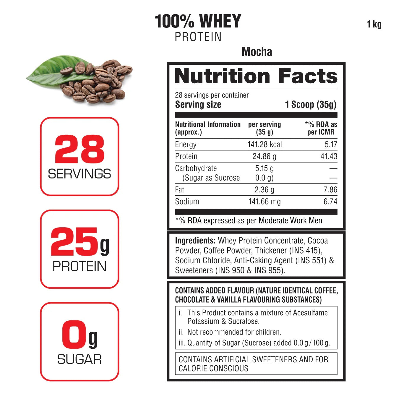 Labrada 100% Whey Protein Concentrate | Post Workout | 26g Protein | 0g Sugar