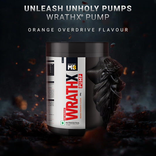 MuscleBlaze Pre Workout WrathX PUMP Powder | With Nitrosigine & L-Citrulline