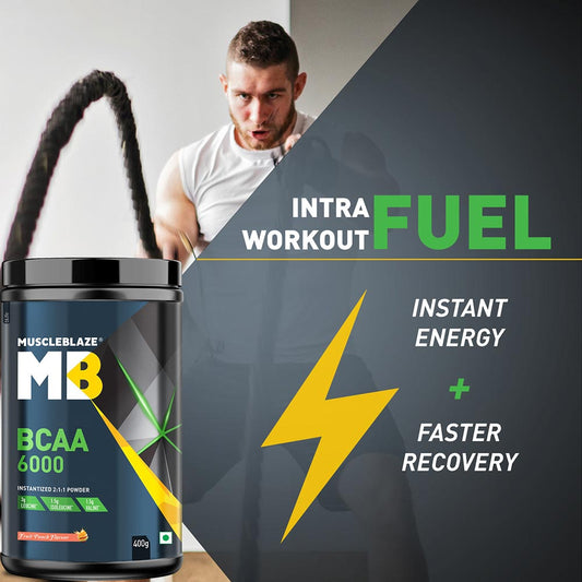 MuscleBlaze BCAA 6000 Amino Acid Supplement Powder