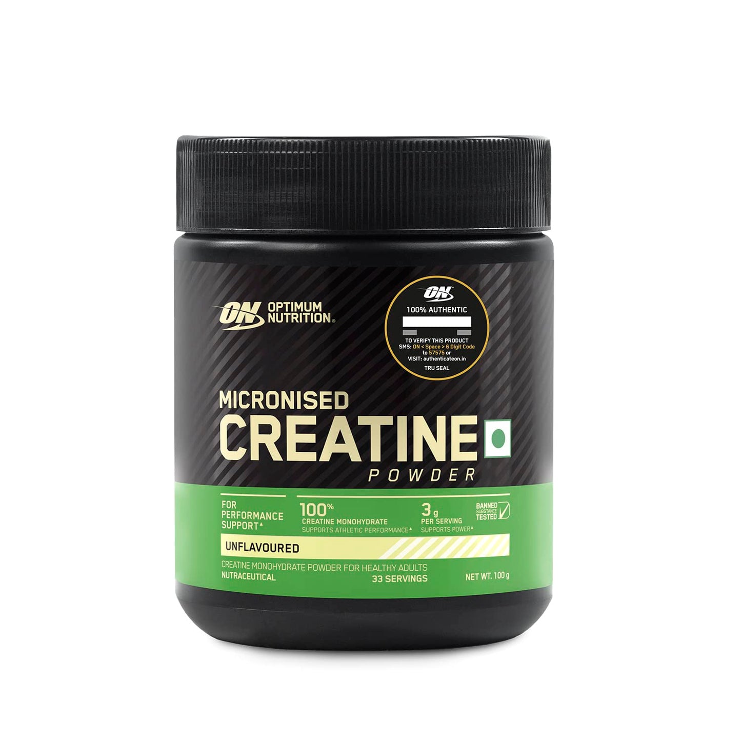 Optimum Nutrition (ON) Micronized Creatine Powder | 3g of 100% Creatine Monohydrate per serve | Supports Athletic Performance & Power
