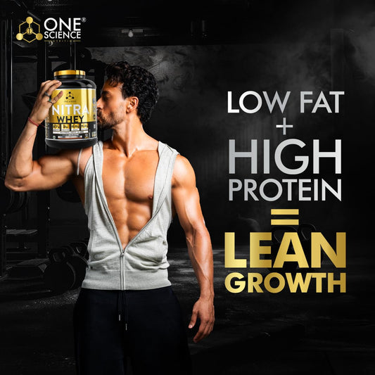 One Science Nutrition Nitra Whey Protein Powder Tiger Combo Pack | 27g Protein| 3g Creatine| 6.6g BCAA | With Testosterone Booster