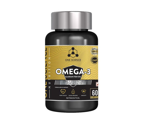 One Science Nutrition | Golden/Alaskan Fish Oil Daily Essentials |Boost Health with Omega-3