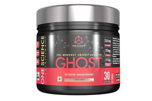 One Science Nutrition (OSN) Ghost Pre-Workout with Vitamin C and Green Tea Extract for Lean Muscles Building | Strength | Powerful Pumps | Next Generation Pre-workout Formulation | 30 Servings