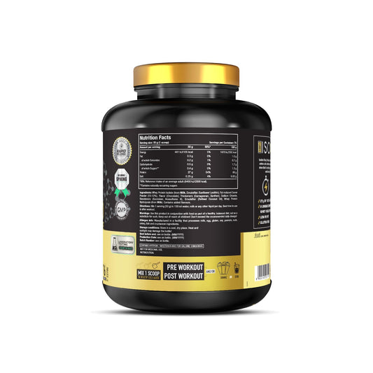 One Science Nutrition (OSN) Iso Gold Whey Protein 5 lbs Grass Fed Whey | 27g Protein | 5.3g Glutamine | 6.4g BCAA