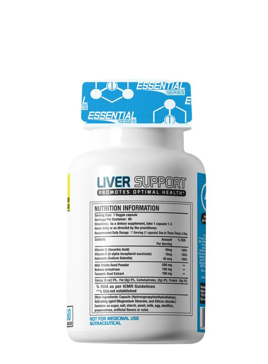 One Science Nutrition (OSN) Essential Series Liver Support |Advanced Formula |60Capsules