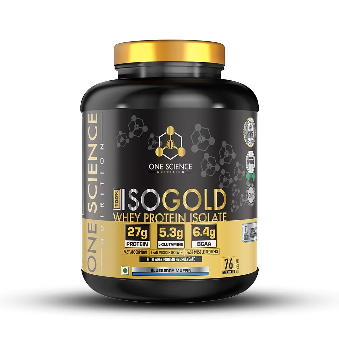 One Science Nutrition (OSN) Iso Gold Whey Protein 5 lbs Grass Fed Whey | 27g Protein | 5.3g Glutamine | 6.4g BCAA